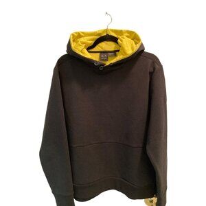 ARMANI EXCHANGE MEN’S BLACK & YELLOW HOODIE SWEATSHIRT BRAND